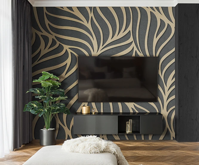 Wandpanelen en wandbekleding in een interieur